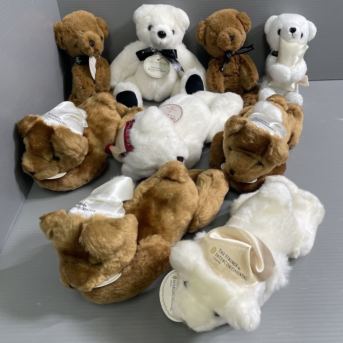 10b112★1000円～★美品 インターコンチネンタルホテル テディベア 9体まとめ Continental Hotel 玩具 整理品 ぬいぐるみ 限定品