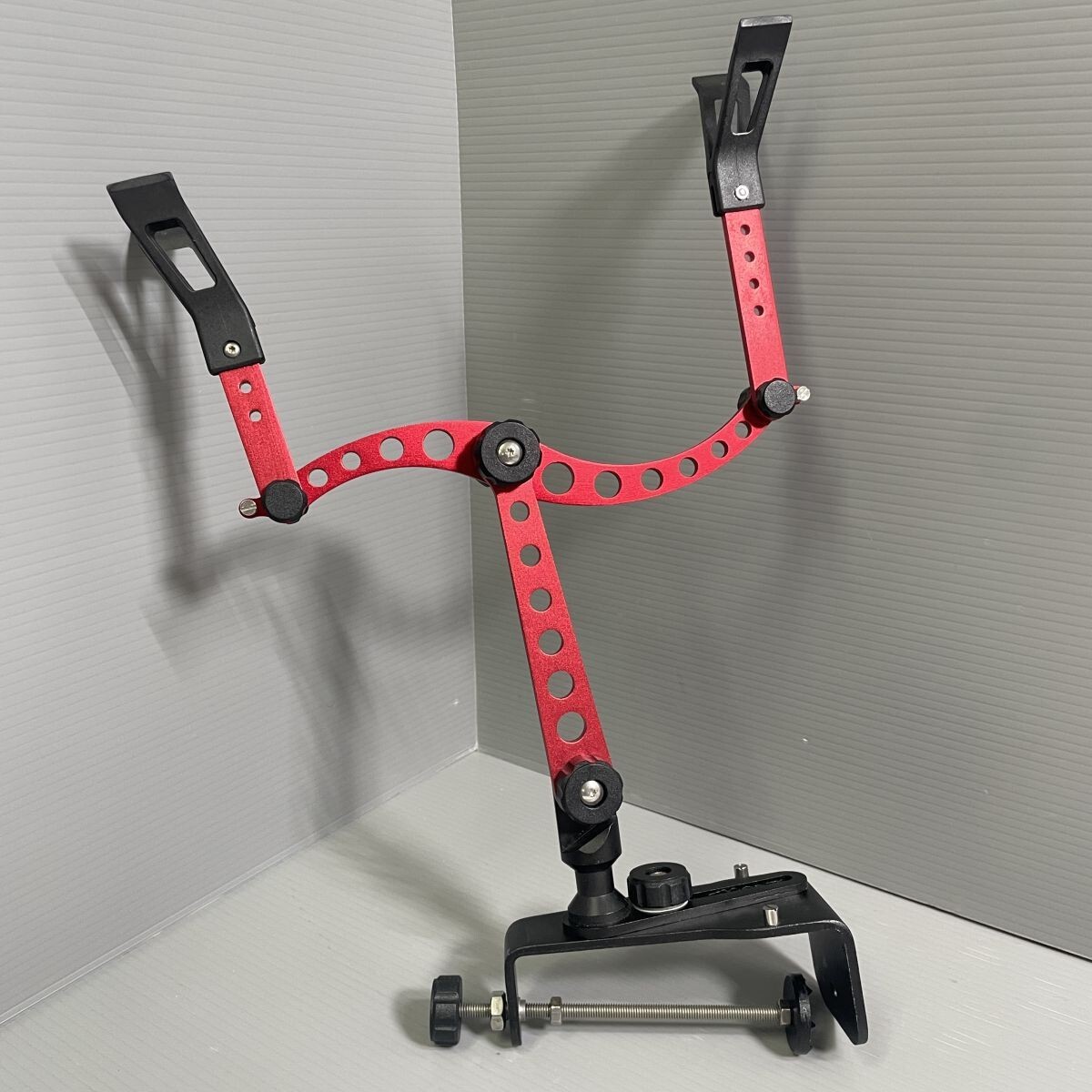 8b50★1000円～★美品 カセ イカダ用 ロッドスタンド レッド 釣具 整理品 スポーツ レジャー フィッシング 竿立て