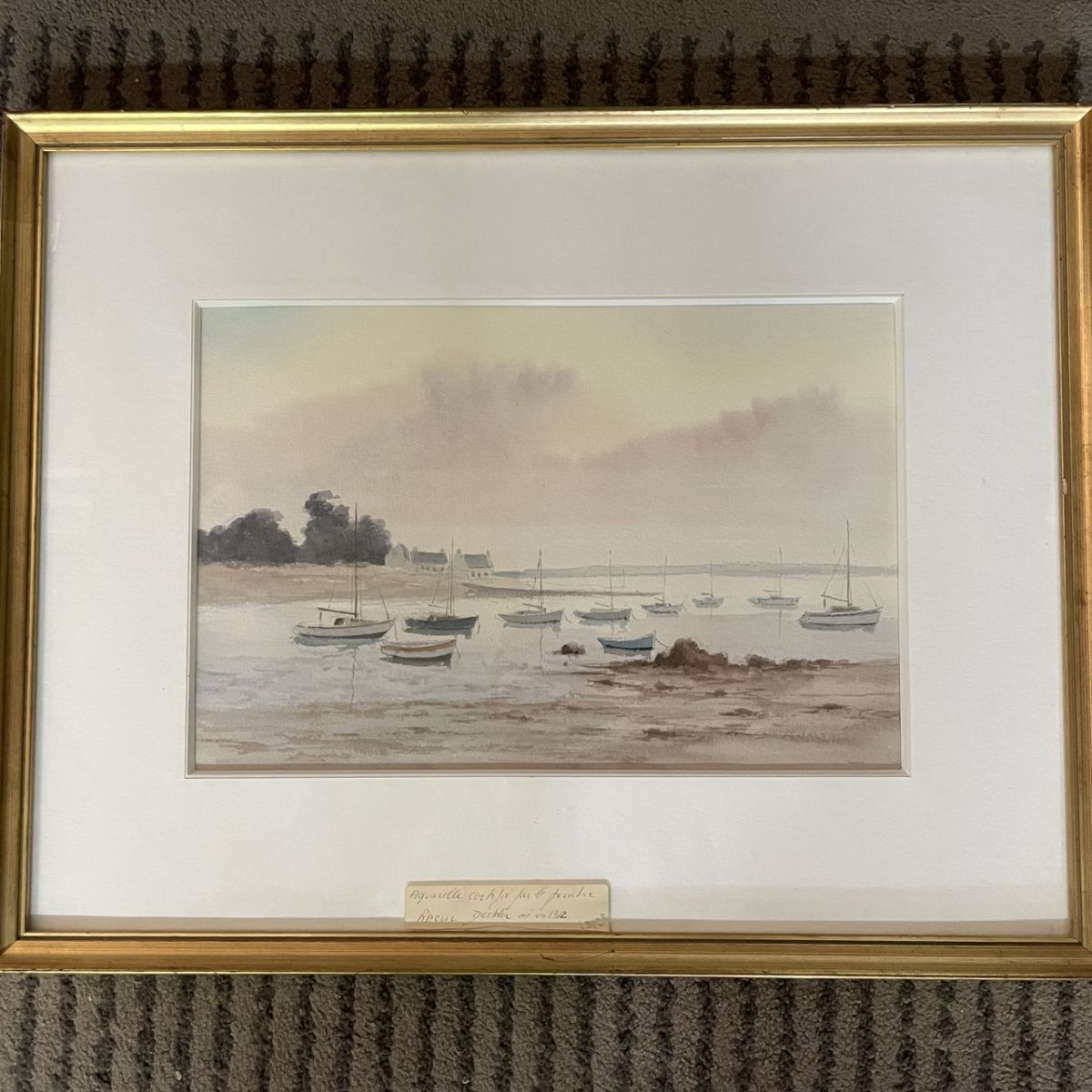 12r198★真作★ラウル デッカー フランス画家 Raoul Decker 整理品 ホビー、カルチャー 美術品 絵画 水彩 自然、風景画
