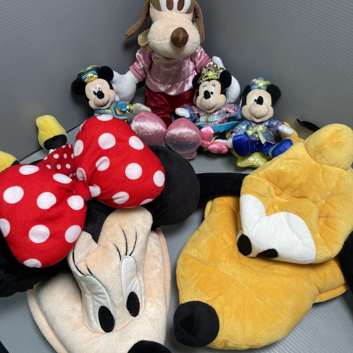 10r71★1000円～★Disney ミニー プルート ファンキャップ ぬいぐるみ ミッキー 七夕 整理品 コレクション ディズニー 限定 グーフィー