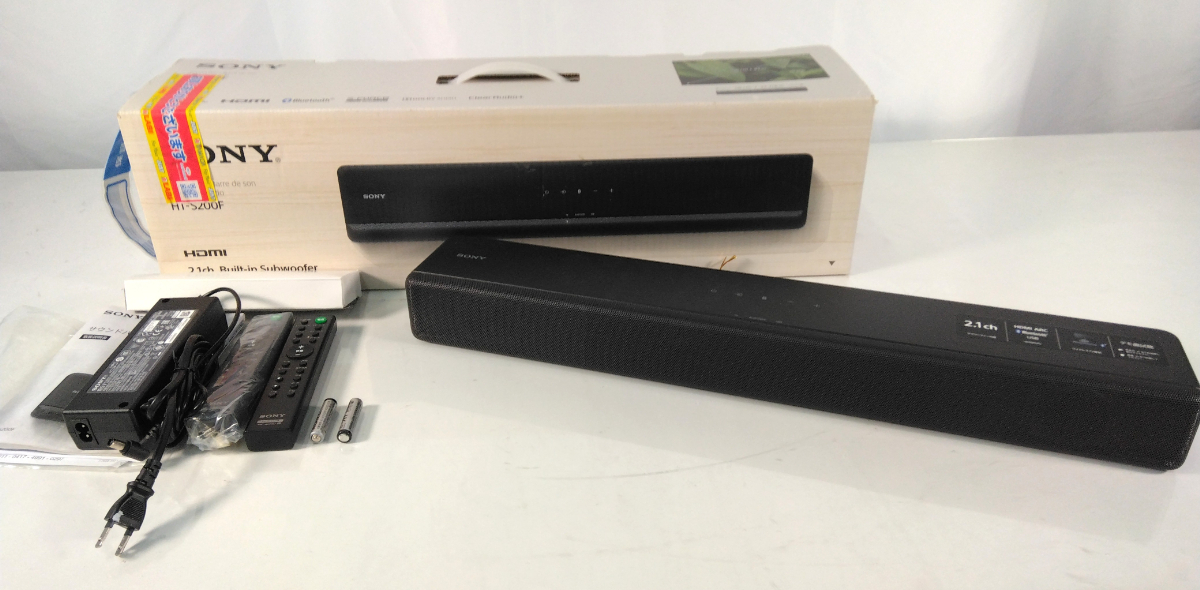 SONY HT-S200F ソニー サウンドバー スピーカー Bluetooth 音響機器 リモコン 箱付き_LGE_D0728-G015