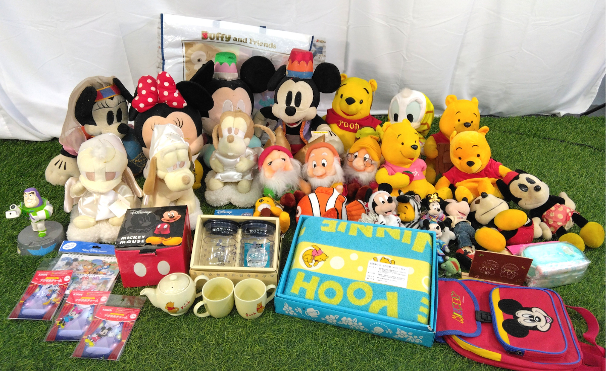 ★【2個口発送】ディズニーグッズまとめ ミッキー ミニー プーさん ドナルド ぬいぐるみ 食器 タオル 等_MGX_D0729-G00C