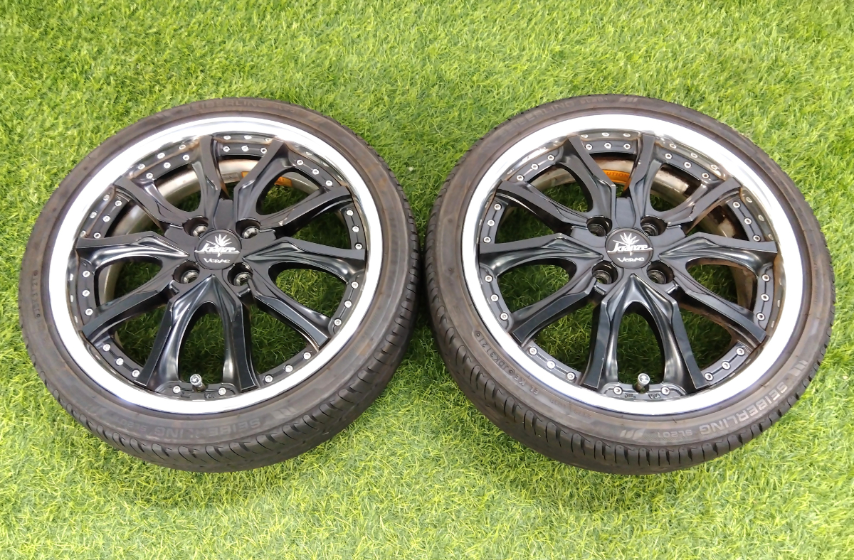 【2個口発送】BRIDGESTONE SEIBERLING SL201 ブリヂストン 165/45 74V タイヤ ホイール付き 2本セット_MGE_D0729-G018