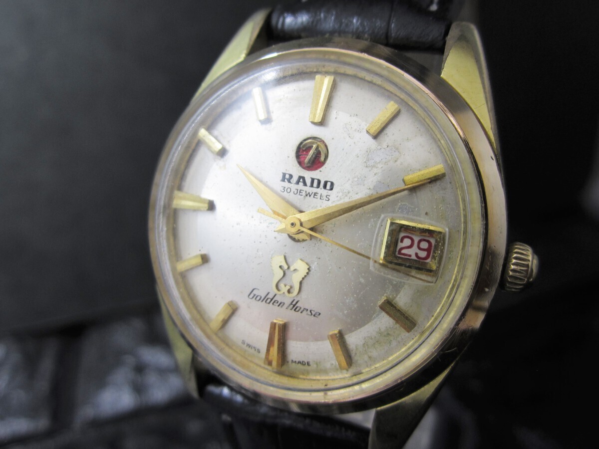 30石　ラドー ゴールデンホース RADO 自動巻き デイト 腕時計　メンズ