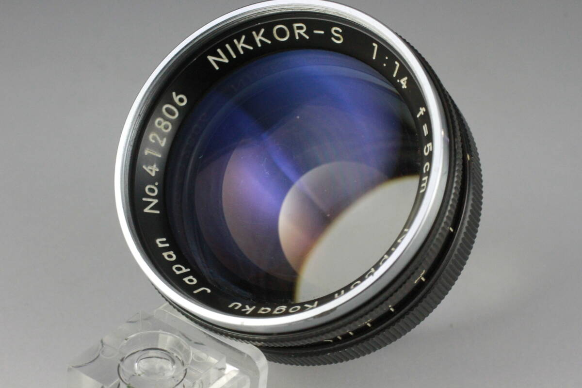 【実用美品】実写テスト済み NIKKOR S 5cm F1.4 黒鏡胴 Sマウント NIPPON KOGAKU 日本光学 Nikon ニコン #192-1