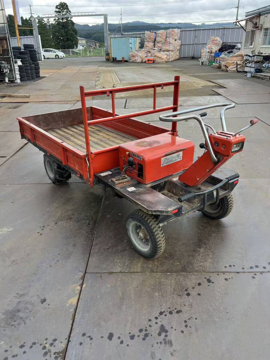 動画あり　秋田発　筑水キャニコム 運搬車 GH-220 積載量 500kg ガソリンエンジン三菱G510L 　5馬力2WD　整備済み　配送か