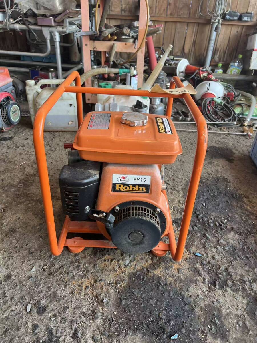 動画あり　秋田発　ロビンEY15D　3.5馬力工進 エンジンポンプ SE-50X-AAL-0 KR-50T 最大揚程30m 口径50㎜ 最大排出量600/分 吸水 吐水 