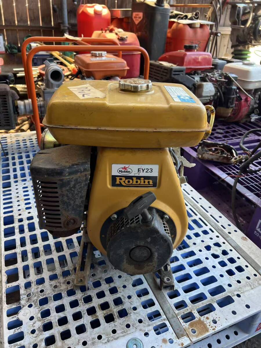 動画あり　秋田県横手市発　ロビン　EY23B 　6馬力　ガソリンエンジン 発動機　　動作確認済現状渡し　自宅まで発送可
