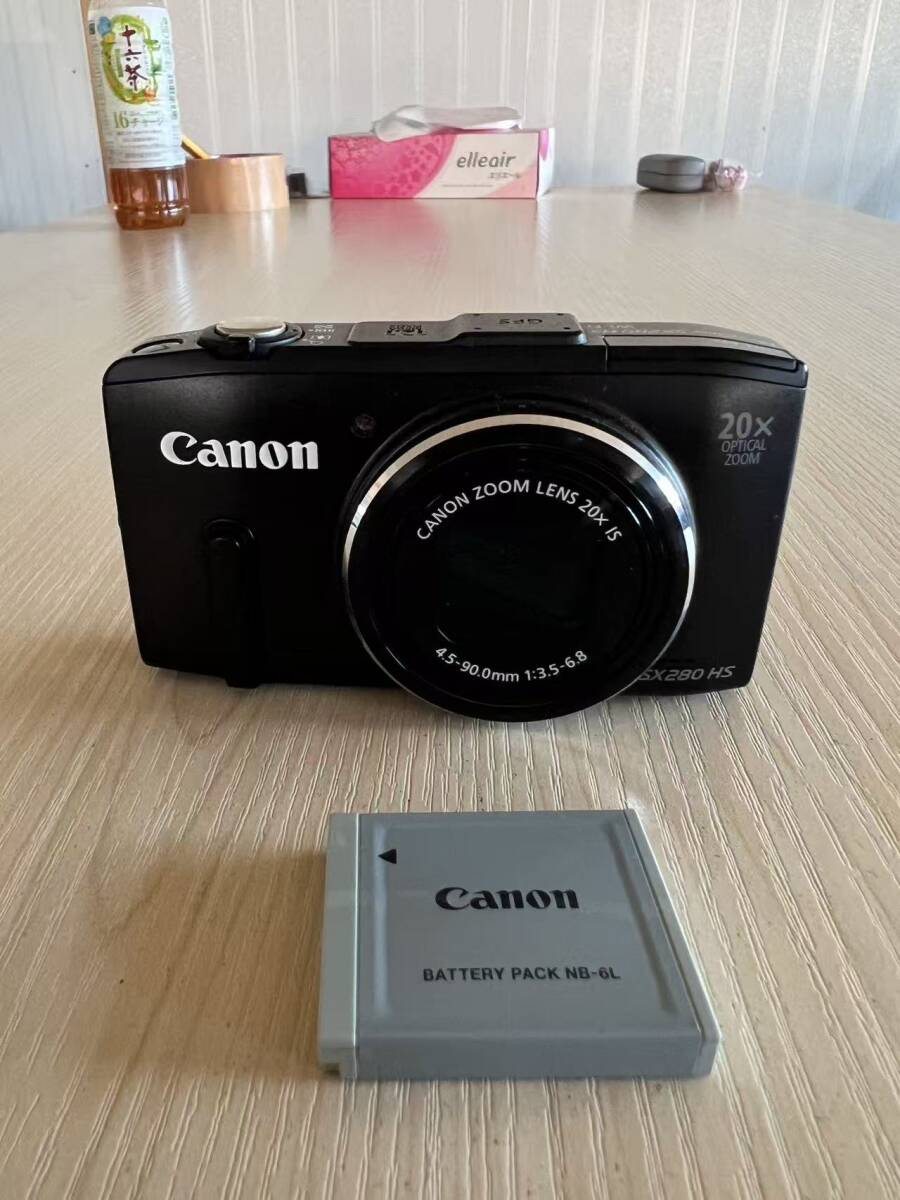 秋田発　Canon PowerShot SX280 HS PC1886 ブラック コンパクトデジタルカメラ　　動作確認済
