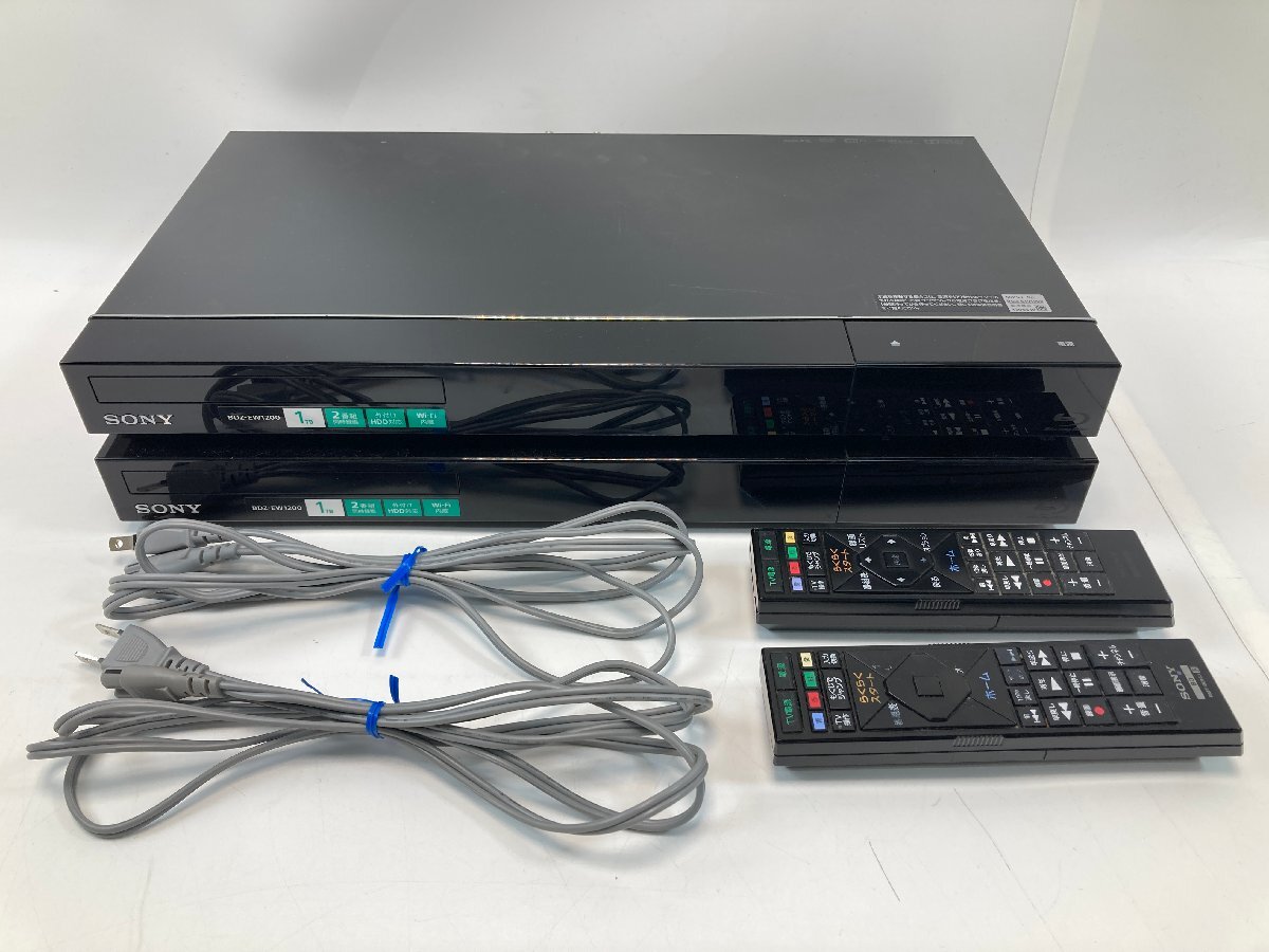 【S9-6-6851】SONY ソニー BDZ-EW1200 2個セット ブルーレイレコーダー BD HDD ハードディスクレコーダー ジャンク