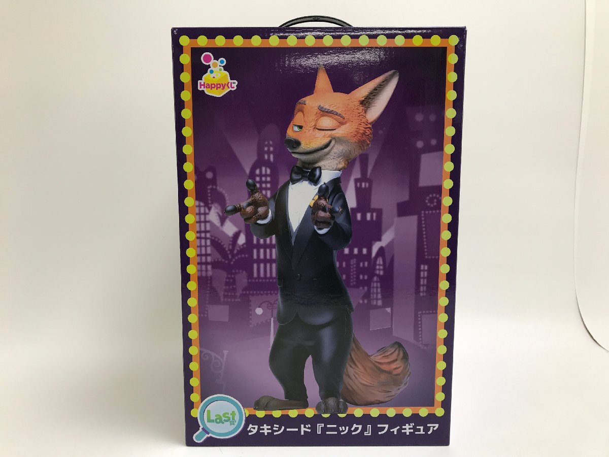 【9-7-9578】未開封品 Disney ディズニー ズートピア2 Happyくじ Last賞 タキシード ニック フィギュア 全高約26cm ラスト賞 映画