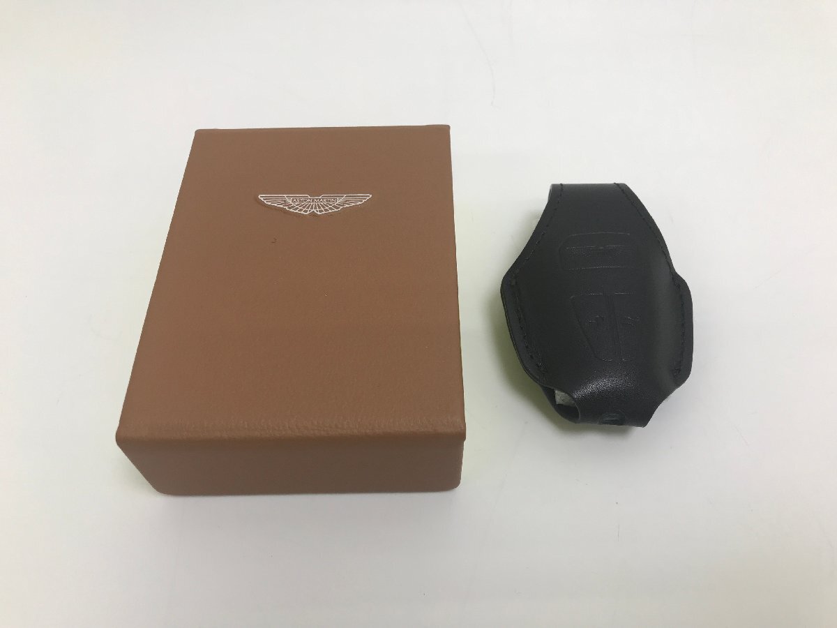 【5-6-3100】ASTON MARTIN アストンマーティン キーケース HY53-83-10008 黒 DB11 DBS ヴァンテージ スマートキーカバー レザー 本革 鍵
