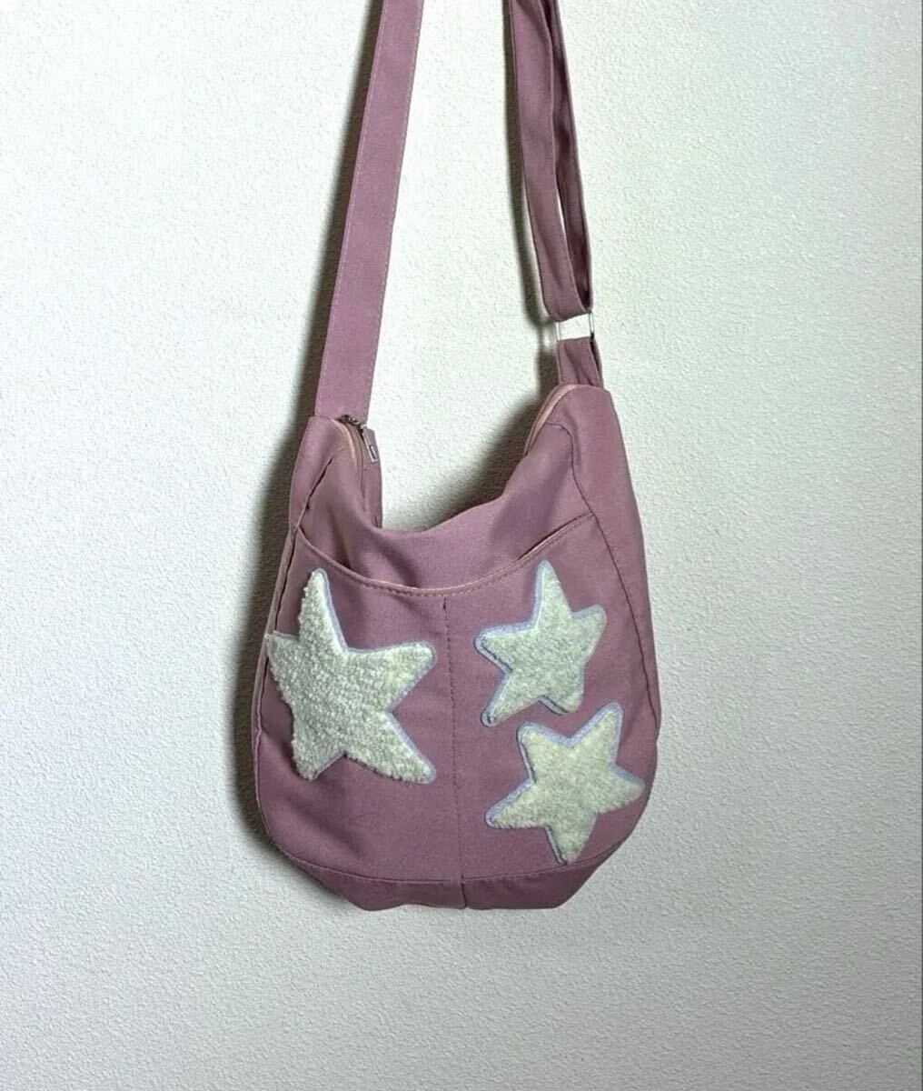 SHEIN 星 スター ショルダーバッグ ピンク y2k