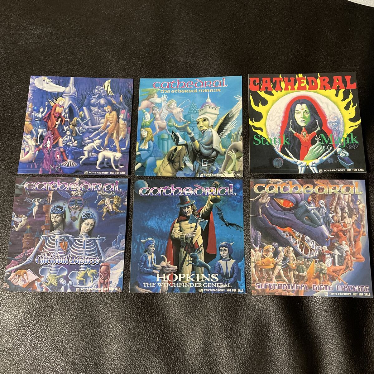 CATHEDRAL カテドラル　ジャケットステッカー　6枚セット　electric wizard napalm death
