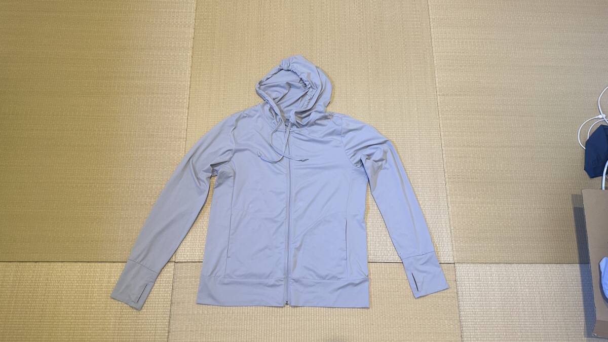XL　ユニクロ　パーカー　レディース　ライトグレー　作業着　/　エアリズム UV カット 