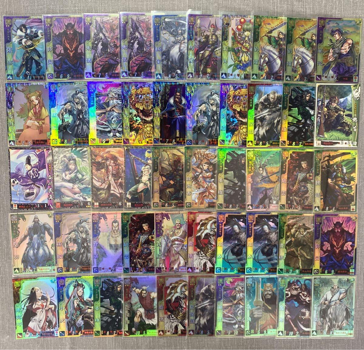 【y2890】 三国志大戦 戦国大戦 キラカード 絶版 まとめ売り 77枚
