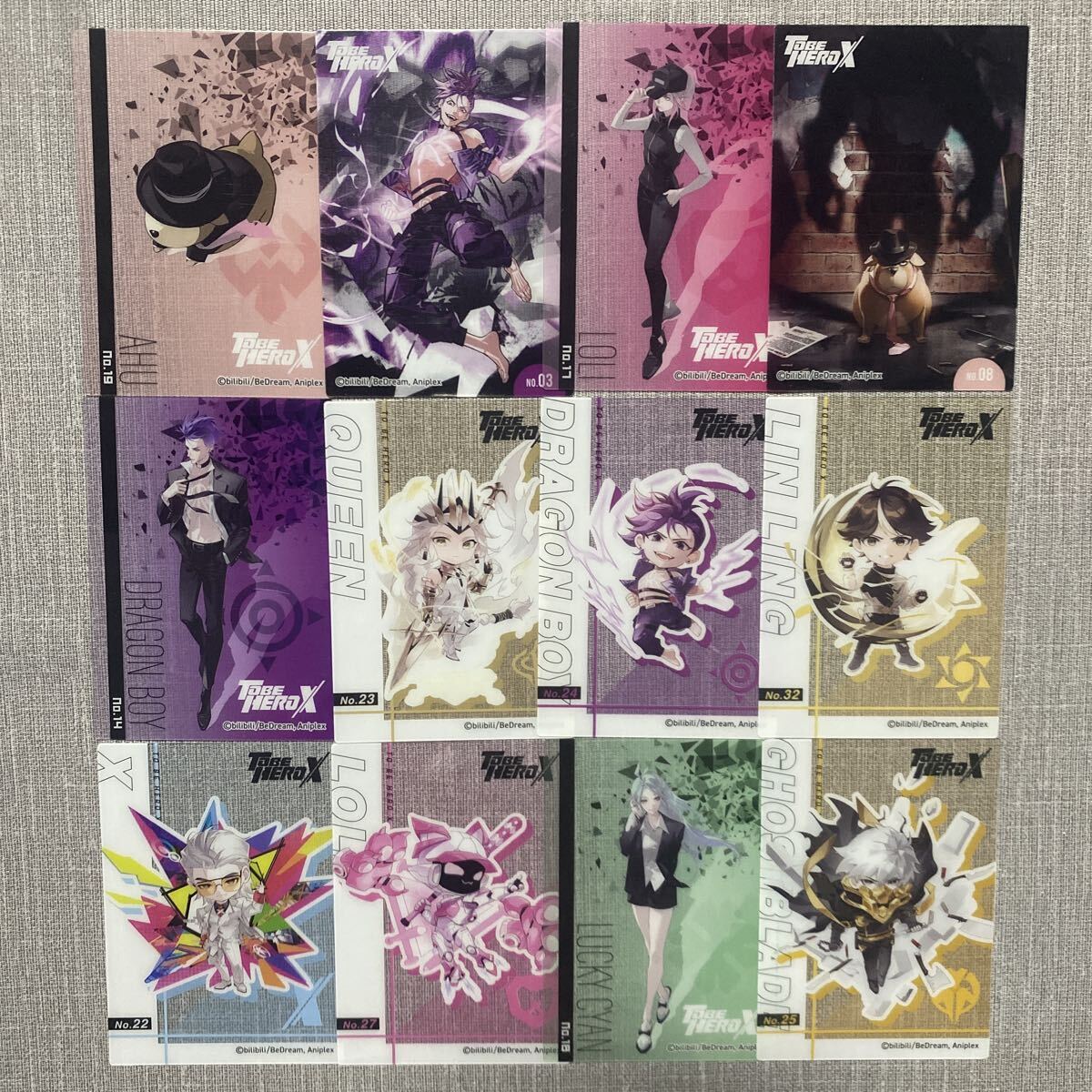 【y2937】TOBE HEROX クリアカード まとめ売り 12枚
