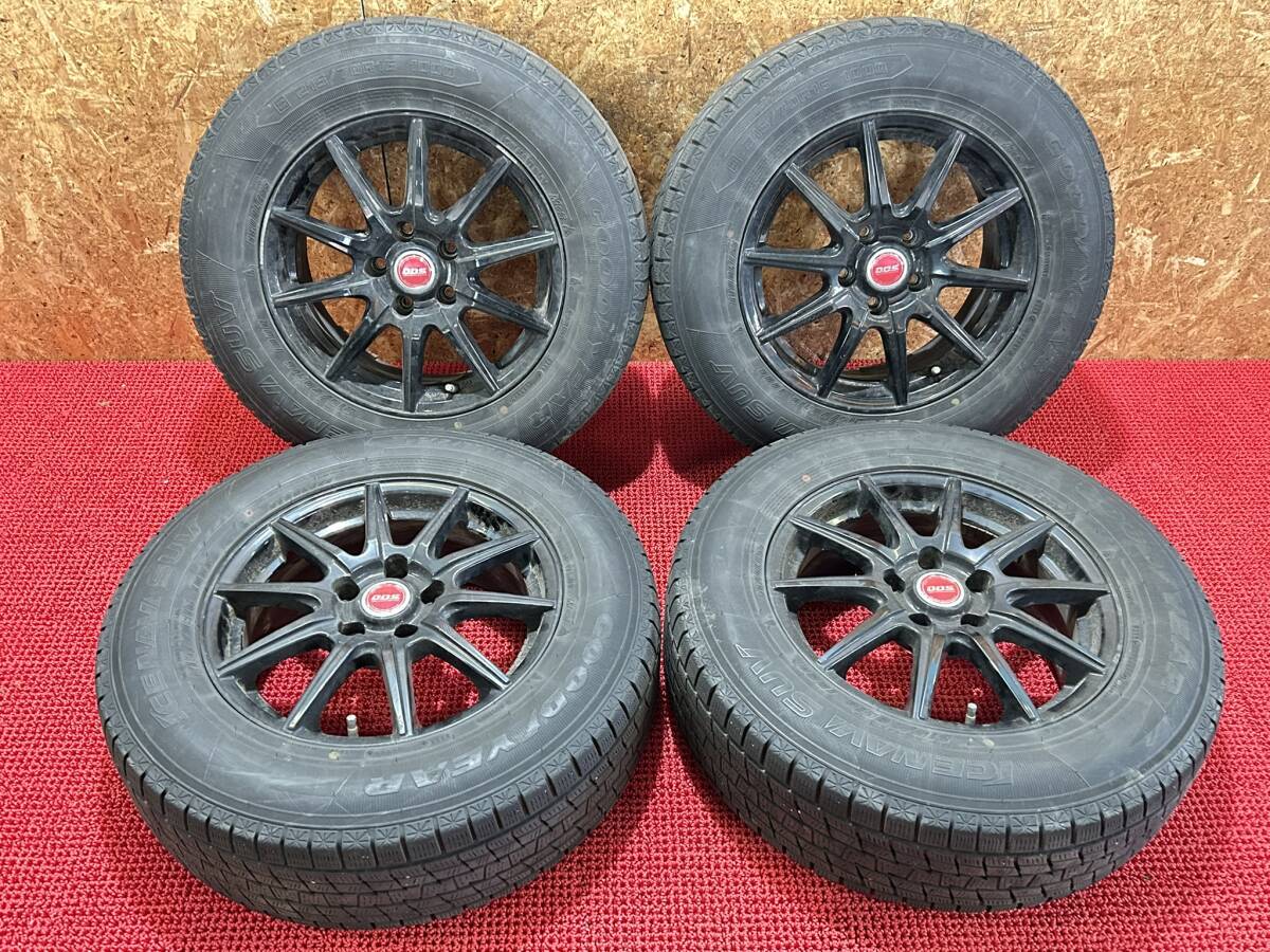 DOS 16×6.5J ＋38 5穴 PCD114.3 GOODYEAR ICENAVI SUV 215/70/R16 売切!!
