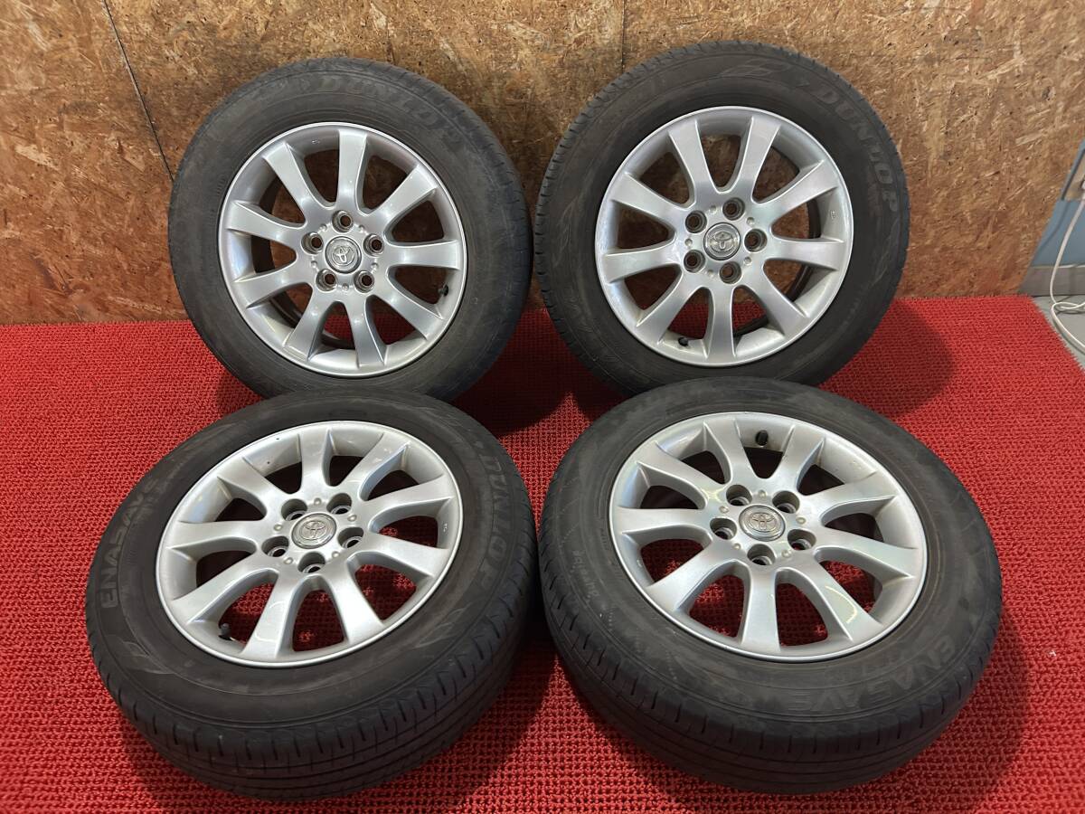 トヨタ純正ホイール 16×6.5J +65 PCD114.3 ダンロップ ENASAVE 215/60/R16 2019年製2本 2022年製2本 売切!!