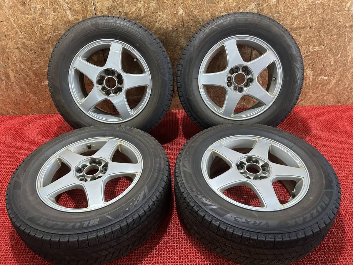 社外ホイール 16ｘ6.5J 5マルチ PCD100,114.3 ブリヂストン ブリザック VRX3 215/65/R16 売切!!