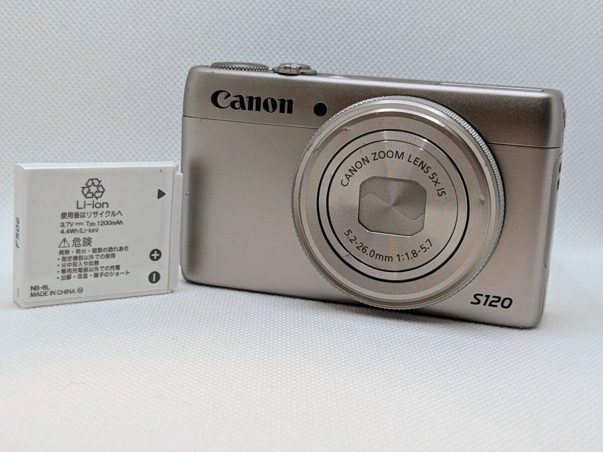 Canon PowerShot S120 シルバー ジャンク フォーカス不良 動作不安定 訳あり 中古 コンパクトデジタルカメラ
