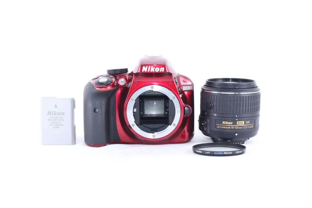 ★極上美品★ニコン NIKON D3300 / AF-S DX NIKKOR 18-55mm F3.5-5.6 G VR II ★完動★#D881