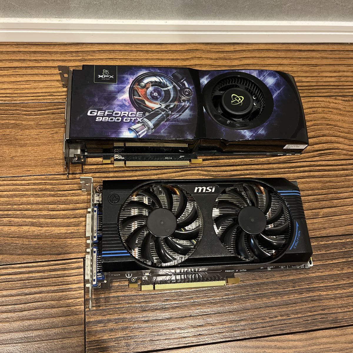 動作未確認　XFX GeForce 9800 GTX & MSI グラフィックボード 2枚セット　