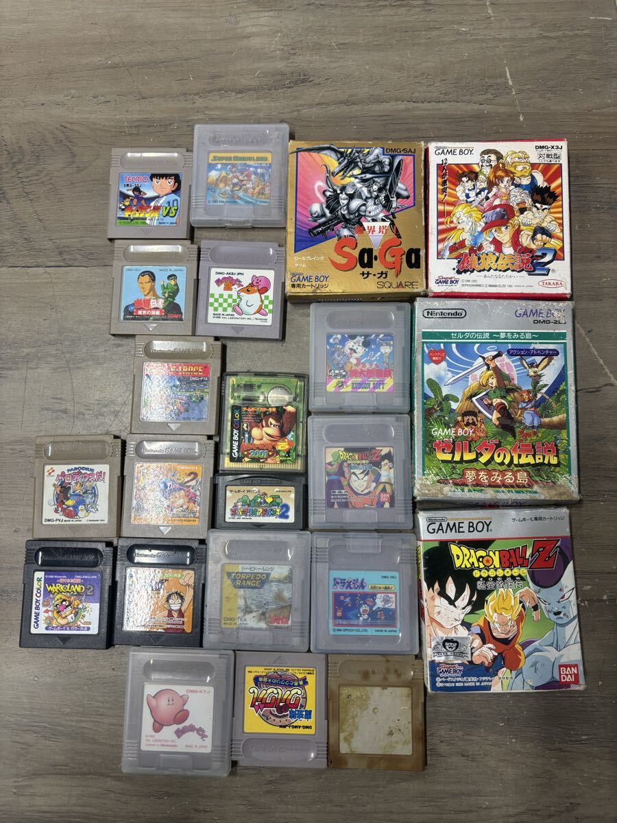 1円〜22点　ゲームボーイソフト　 任天堂 Nintendo サガ　ドラゴンボール　餓狼伝説 ゼルダの伝説　他いろいろ　動作未確認 ゲームボーイ