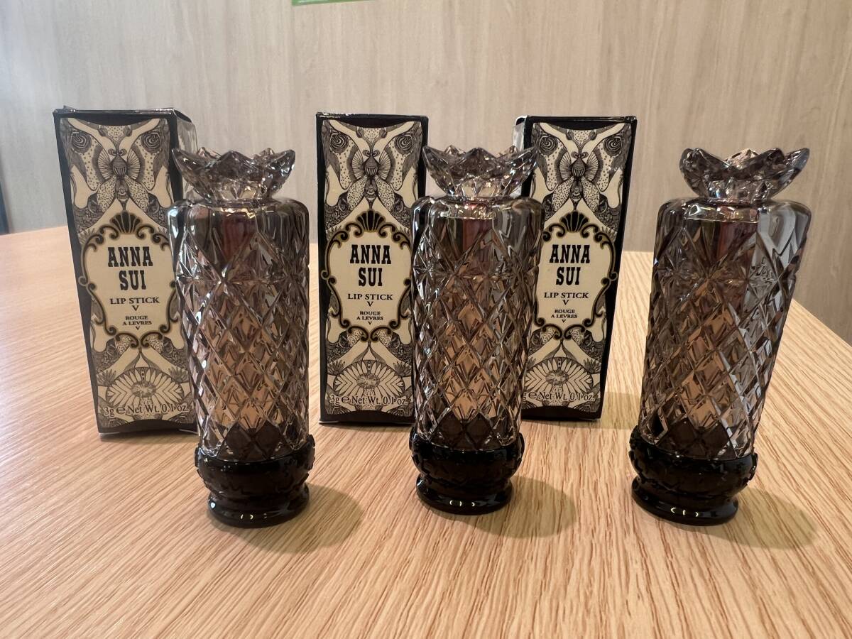 ＃38 ANNASUI アナスイ 化粧品 まとめ 3本セット リップ スティック V 300 400 600 現状品 未使用 長期保管品
