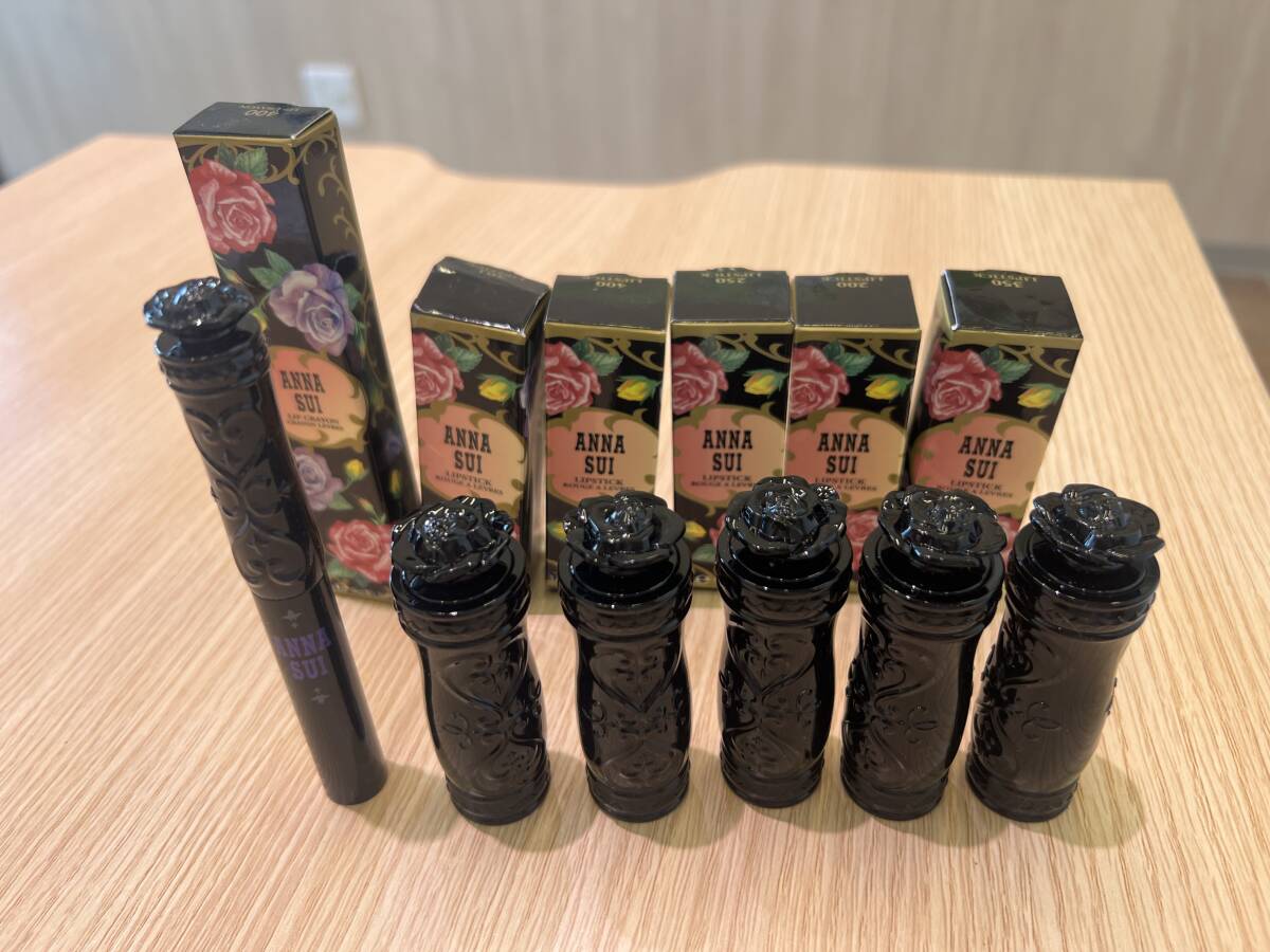 ＃36 ANNASUI アナスイ 化粧品 リップ スティック クレヨン 6本セット まとめ 200 250 350 400 401 402 現状品 未使用 長期保管品