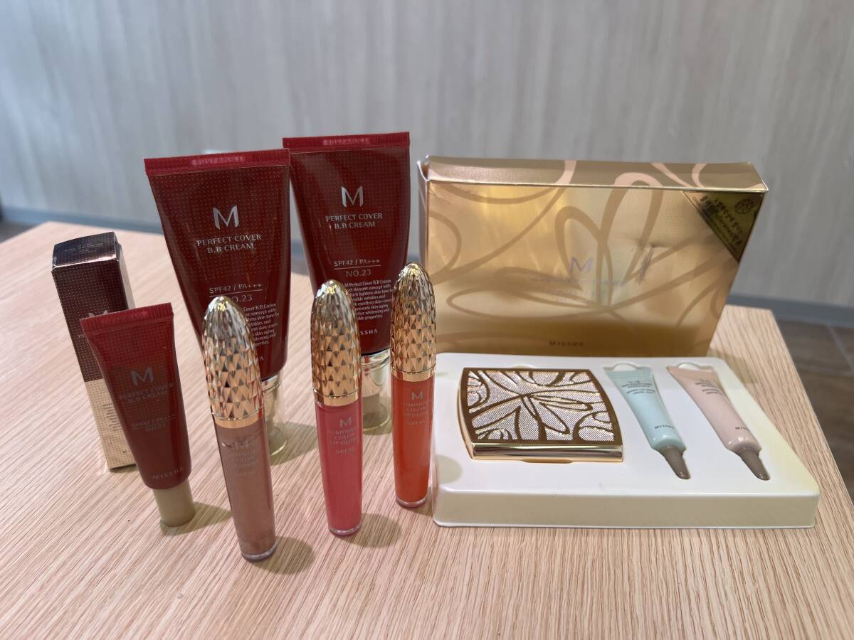 ＃41 ミシャ MISSHA M パーフェクトカバー BBクリーム SPF42 PA ナチュラルベース BBクリーム23 グロス 3種 スペシャルエディション