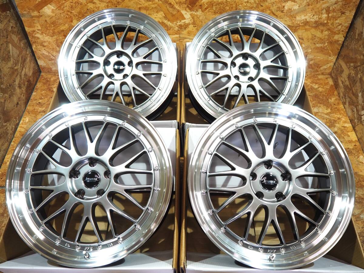 新品 4枚 即納対応☆軽量 高耐久☆高級 メッシュ 深リム levannaV10-EX FFT 20inc 8.5J+35 5H114.3 トヨタ プリウス 60系 カスタム設定