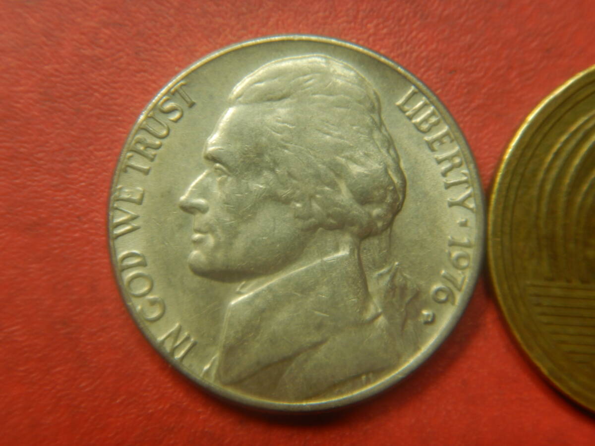 外国・USA／ジェファーソン５セント白銅貨（1976年D）　25122503