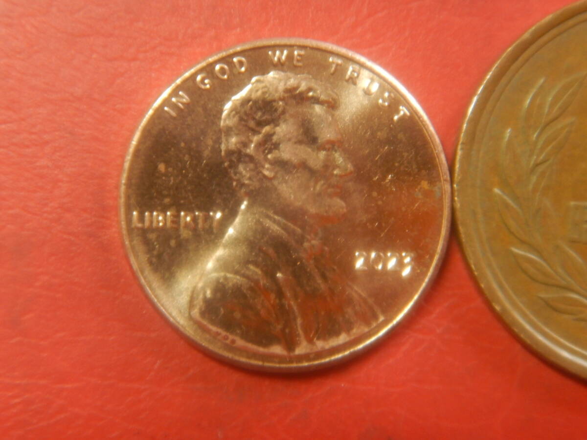 外国・USA／リンカーン１セント銅張り亜鉛貨（2023年）　260506