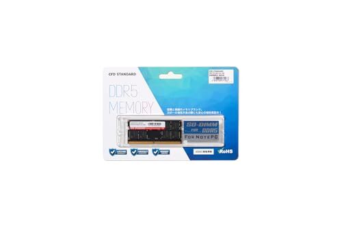CFD販売 ノートPC用メモリ DDR5-5600 16GB×1枚 (16GB) 相性保証 262pin シー・エフ・デー販 em