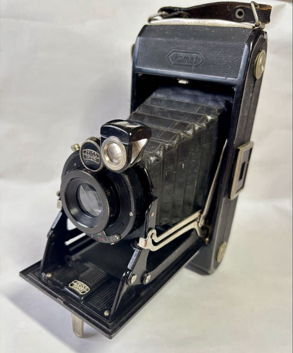 ツァイス・イコン IkomatD (Ikonta 520/15) /Novar 12cm F6.3 イコマート刻印 1930年製 蛇腹破れなし ※シャッター故障（ジャンク）