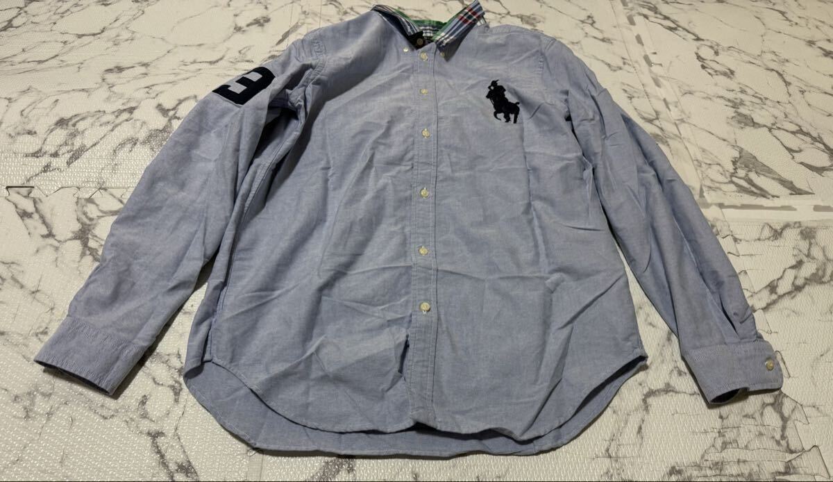 ★RALPH LAUREN ラルフローレン 長袖 シャツ 長袖シャツ ビッグポニー ボタンダウン チェック メンズ　XLサイズ