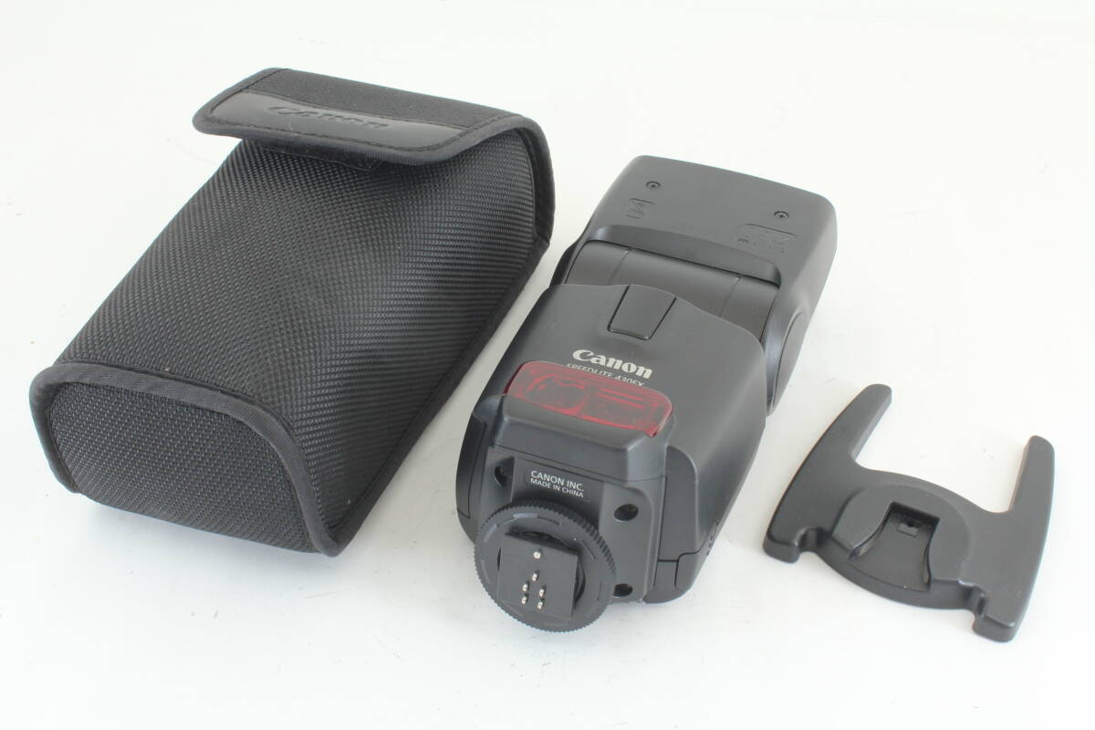 Canon キャノン 430EX ストロボ Speedlite スピードライト フラッシュ 一眼レフカメラ 撮影 アクセサリー ミニスタンド ケース付き