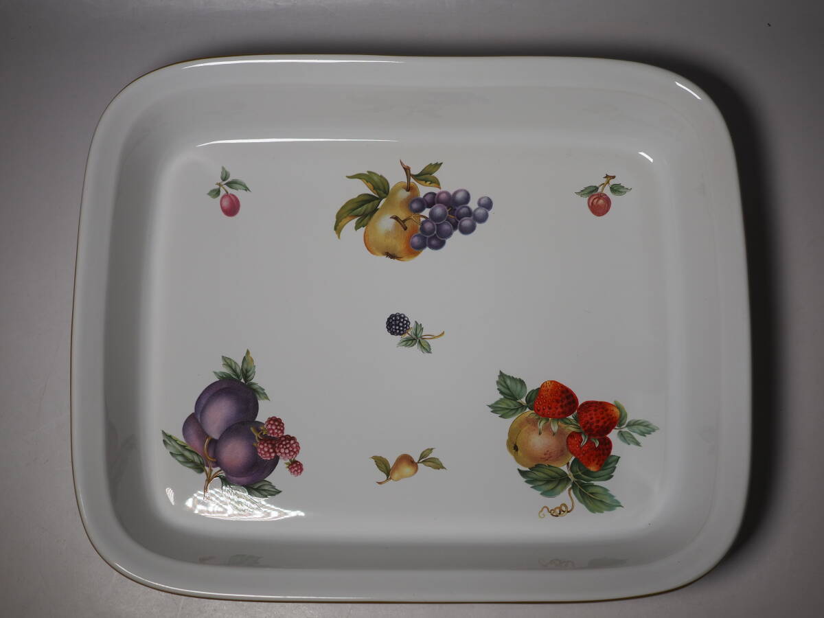 WEDGWOOD ウェッジウッド FRUIT SPRAYS 大型角皿 オーブン皿 