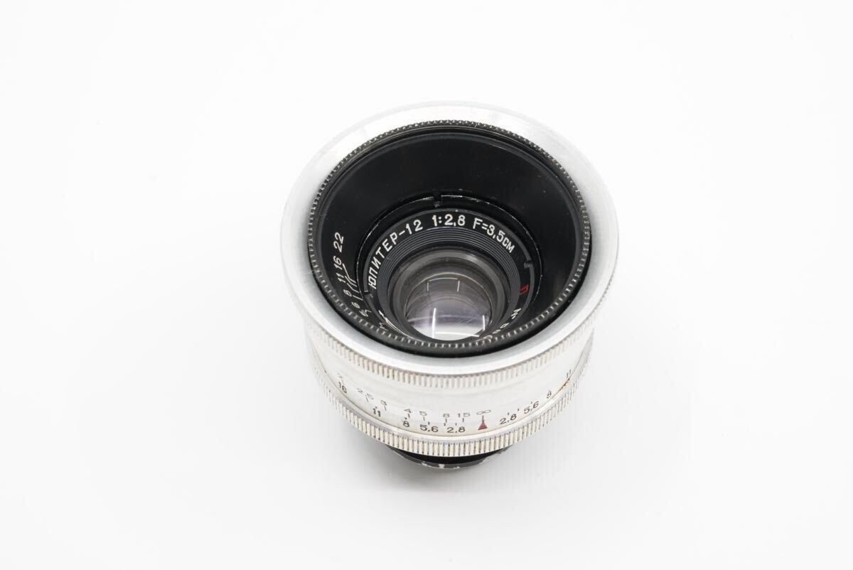 超希少 美品 シルバー Jupiter-12 35mm f2.8 L39 ライカLマウント Zeiss biogon型 ジュピター12
