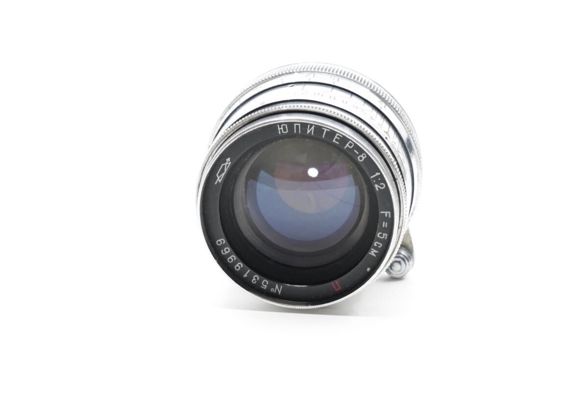 現状品 最初期型 Jupiter-8 50mm f2 シルバー ジュピター8 l39 ライカLマウント オールドレンズ 単焦点 
