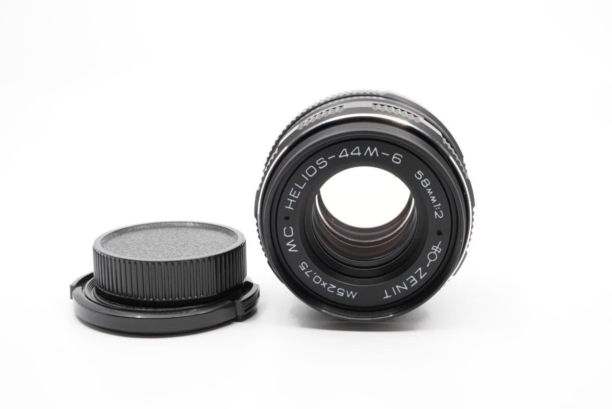 美品+ 分解清掃済 Helios-44M-6 MC 58mm f2 ヘリオス M42マウント ぐるぐるボケ オールドレンズ 単焦点 1