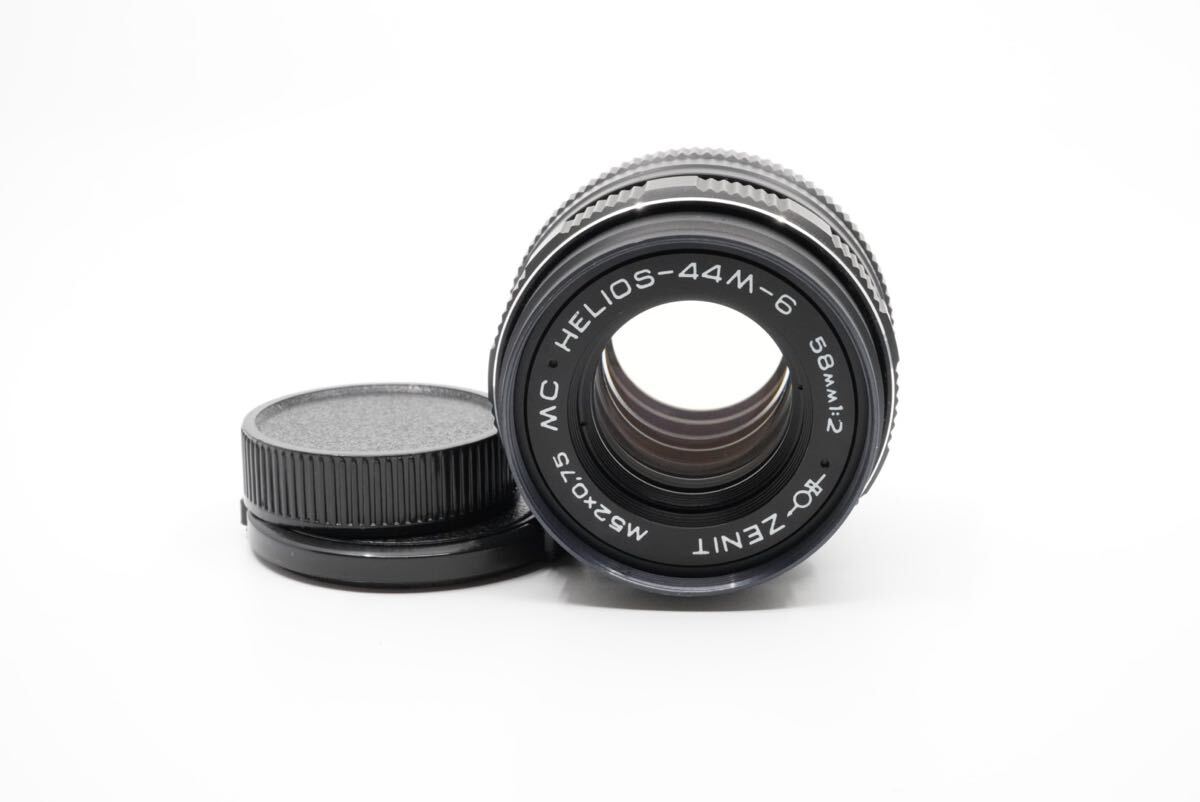 美品+ 分解清掃済 Helios-44M-6 MC 58mm f2 ヘリオス M42マウント ぐるぐるボケ オールドレンズ 単焦点 2