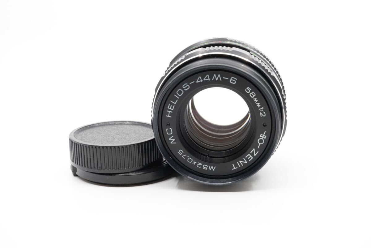 美品+ 分解清掃済 Helios-44M-6 MC 58mm f2 ヘリオス M42マウント ぐるぐるボケ オールドレンズ 単焦点 3