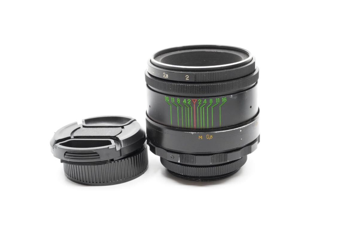 並品 Helios-44-2 58mm f2 ヘリオス44-2 M42マウント ぐるぐるボケ オールドレンズ 単焦点 2