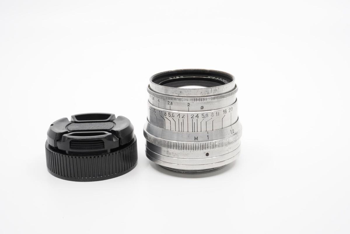 分解清掃済 Jupiter-8 50mm f2 シルバー ジュピター8 l39 ライカLマウント オールドレンズ 単焦点 2