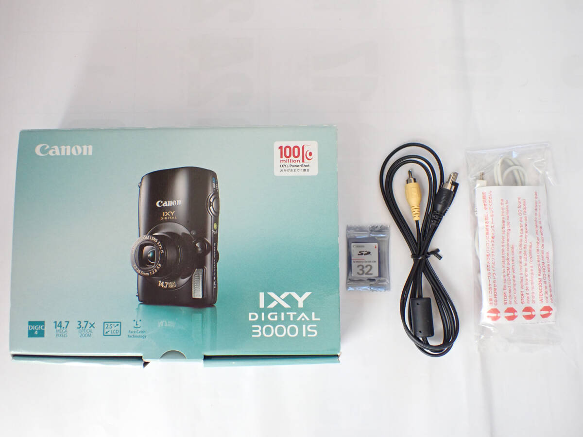 キヤノン CANON コンデジ IXY 3000IS 箱と付属品のみ