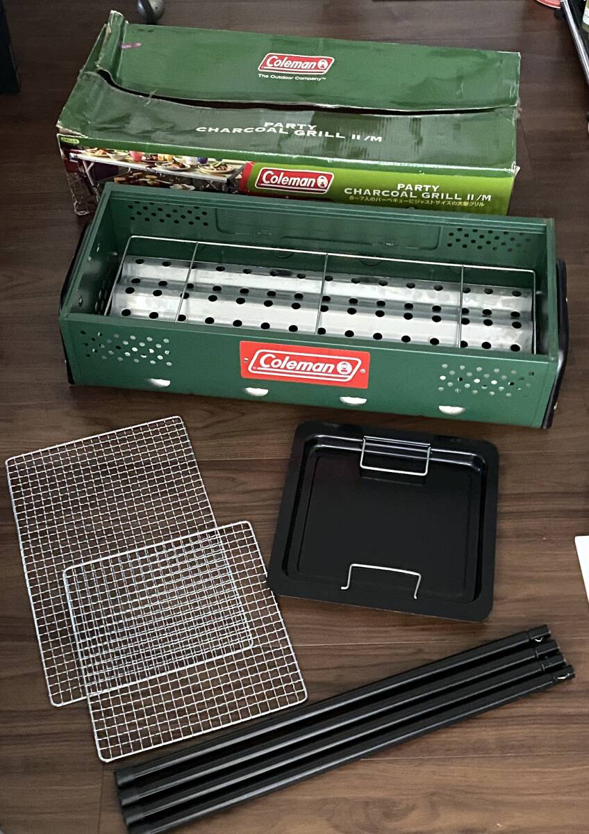 ●Coleman(コールマン) Party chacoal grill(パーティーチャコールグリル) II/M 品番・170-9274 外箱ダメージ有●新品未使用●