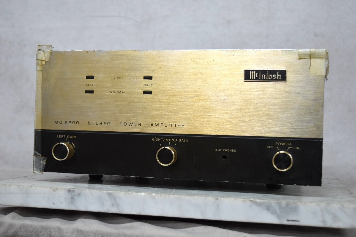 【C】McIntosh MC2200 パワーアンプ マッキントッシュ 3302007