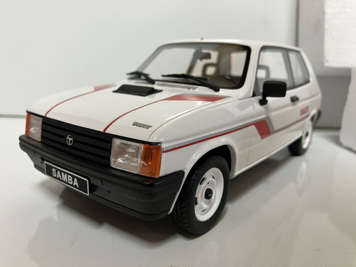 オットー　タルボ　サンバ　ラリー　ホワイト　Otto Mobile 1/18 Scale Resin OT112 - Talbot Samba Rallye - Red 模型　ミニカー　京商
